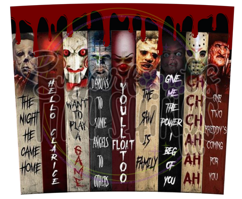 Scary Movie Tumbler Wrap