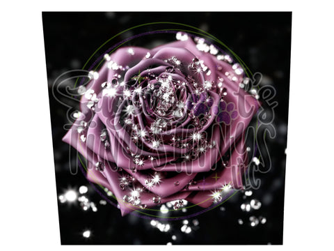Purple Rose with Diamonds Wrap