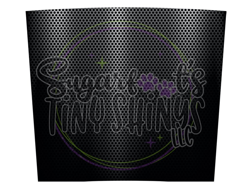 Black Metal Tumbler Wrap - Sugarfoot's Tiny Shinys, LLC