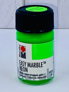 Easy Marble - Neon Green - Sugarfoot's Tiny Shinys, LLC