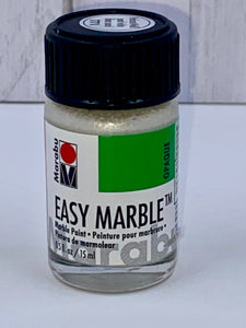 Easy Marble - Pearl White - Sugarfoot's Tiny Shinys, LLC