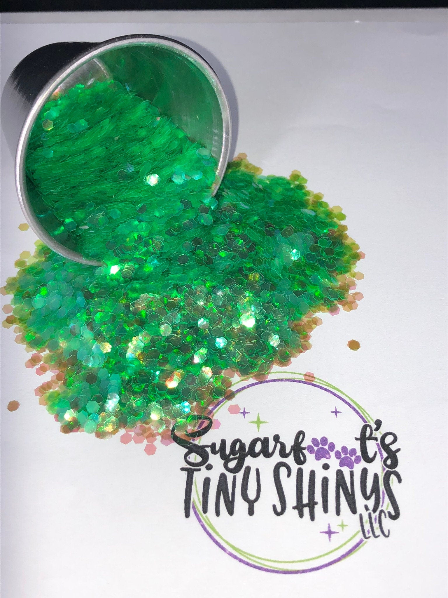 Glitter - Chunky Green Mamba  (polyester glitter, plastic glitter, glitter, embellishments, crafts, scrapbooking, tumblers, nail art)
