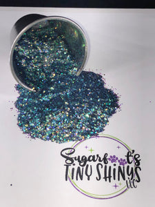 Glitter-Mermaid Tale (polyester glitter, plastic glitter, glitter, embellishments, crafts, scrapbooking, tumblers, nail art)